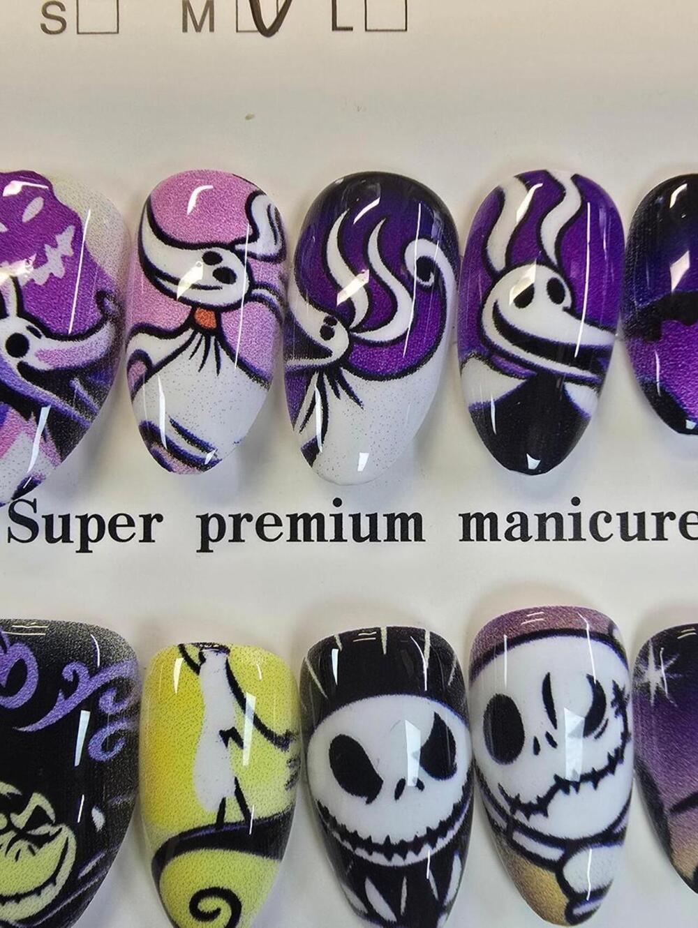 Super Premium Halloween Themed Nail Art Set - Multi Purple